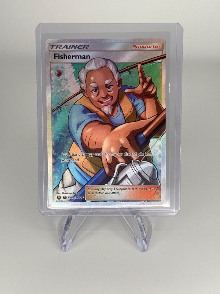 Pokemon TCG 2019 Fisherman Hidden Fates Shiny Vault Trainer, SV83/SV94