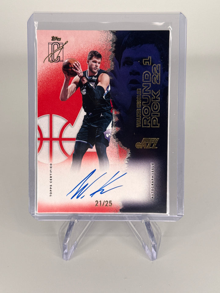 Walker Kessler 2025 Topps Signature Class Red Auto, 21/25