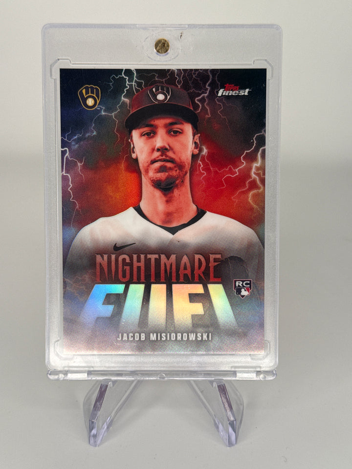 Jacob Misiorowski 2026 Topps Finest Nightmare Fuel SSP Case Hit Rookie