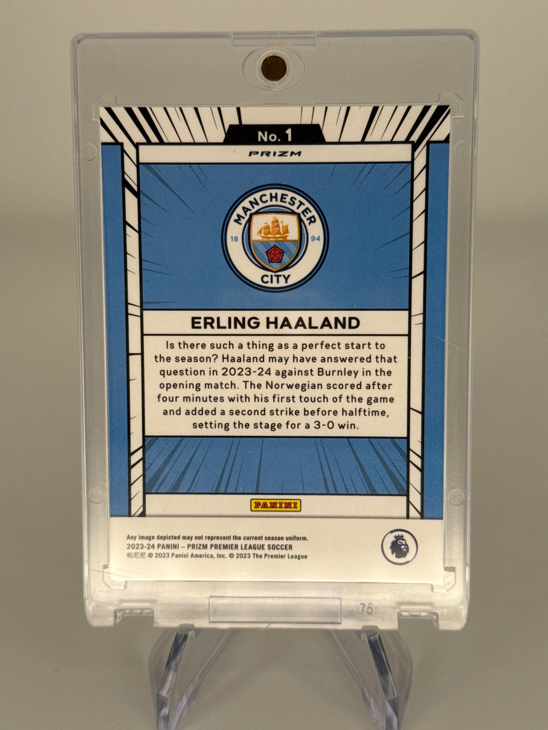 Erling Haaland 2023-2024 Panini Prizm Manga SSP Case Hit