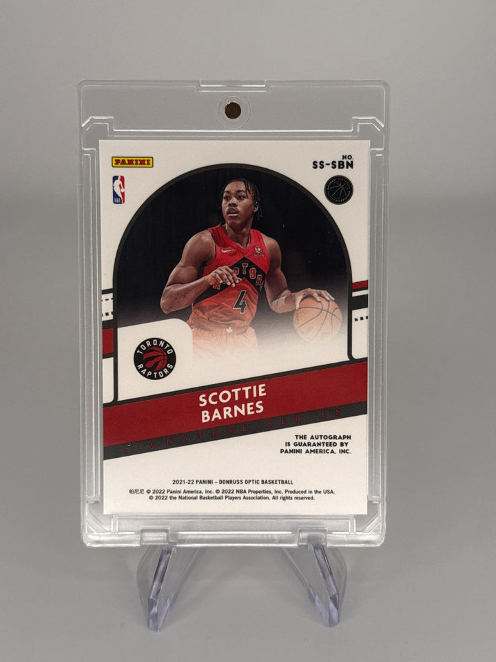 Scottie Barnes 2021 Panini Donruss Optic Rookie Auto