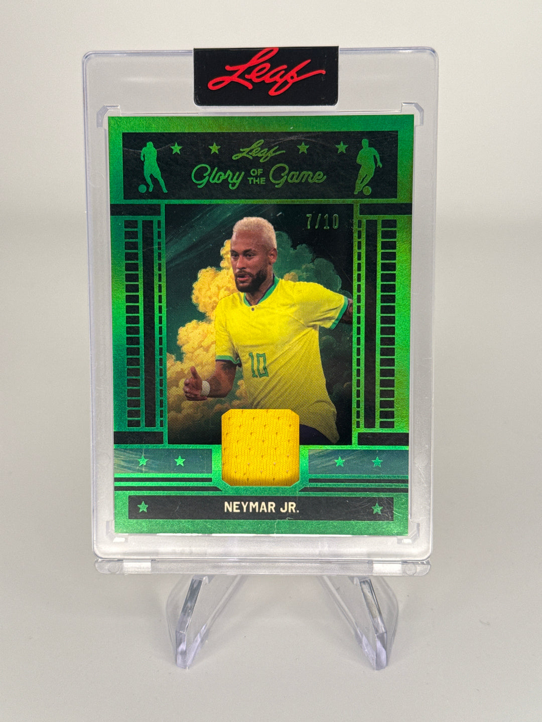 Neymar Jr. 2026 Leaf Glory of The Game, Game Used Jersey, 7/10