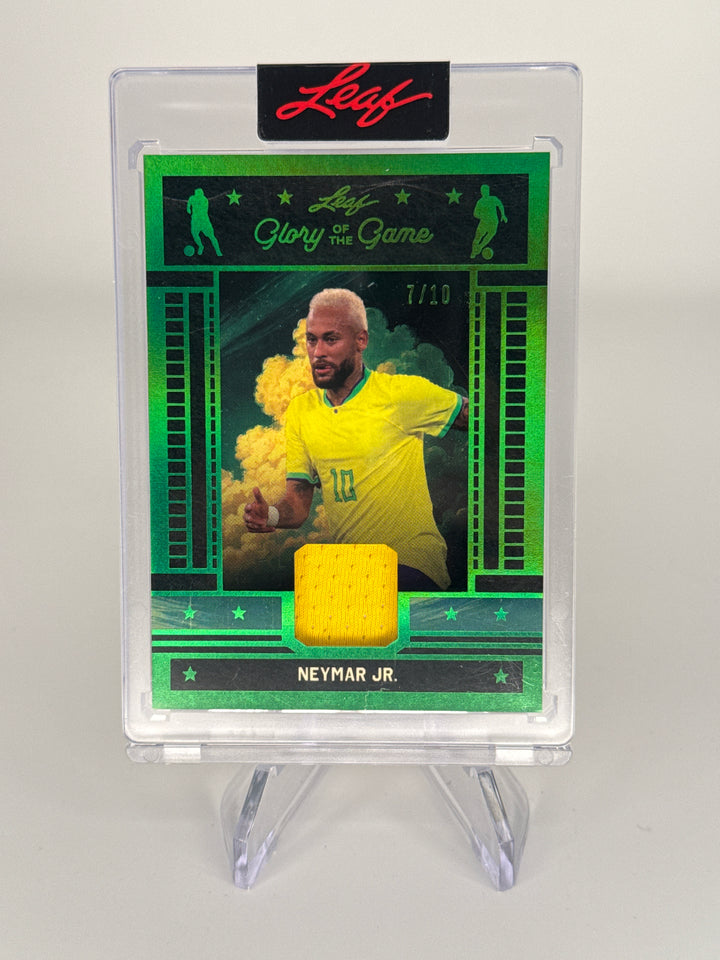 Neymar Jr. 2026 Leaf Glory of The Game, Game Used Jersey, 7/10