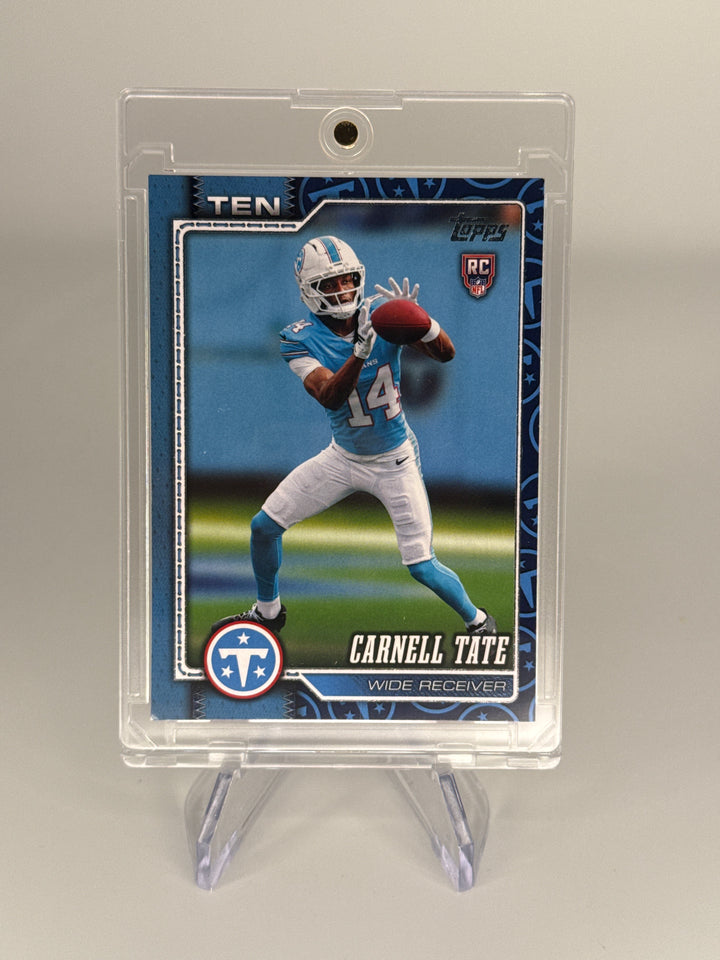 Carnell Tate 2026 Topps Flagship Team Border SP Variation Rookie