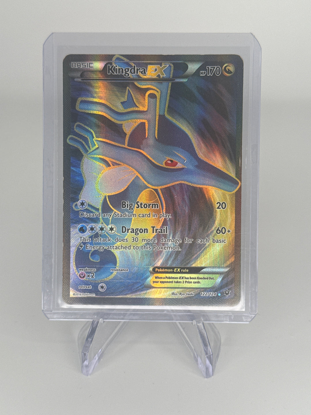 Pokemon TCG 2016 Kingdra EX Fates Collide Full Art, 122/124
