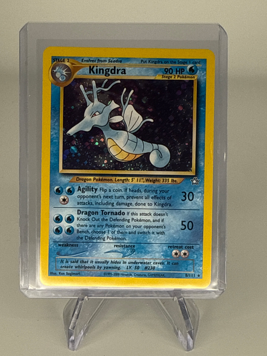 Pokémon TCG 2000 Kingdra Neo Genesis Holo, 8/111