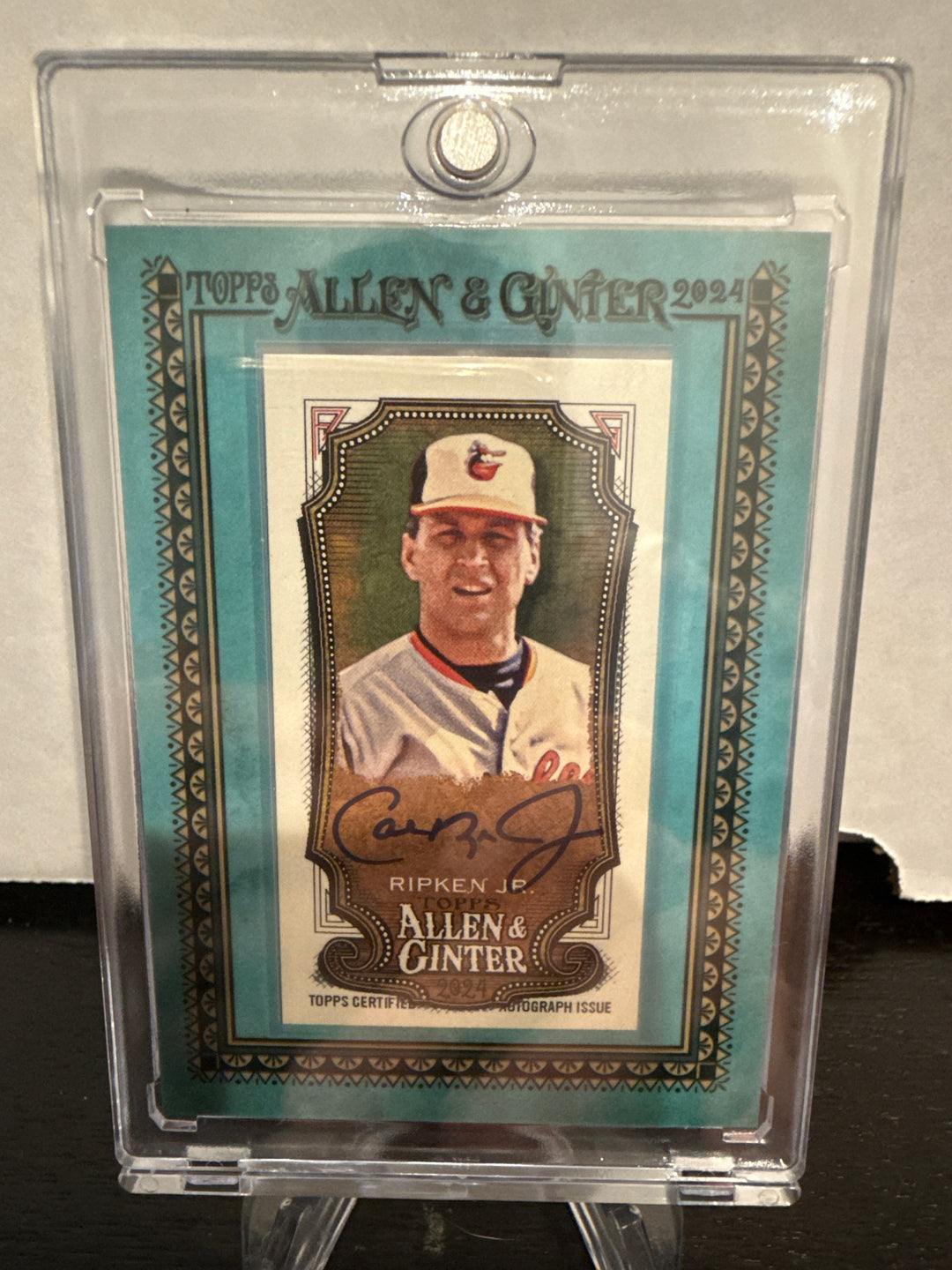 Cal Ripken Jr 2024 Allen & Ginter Blue Frame Auto, 40/50