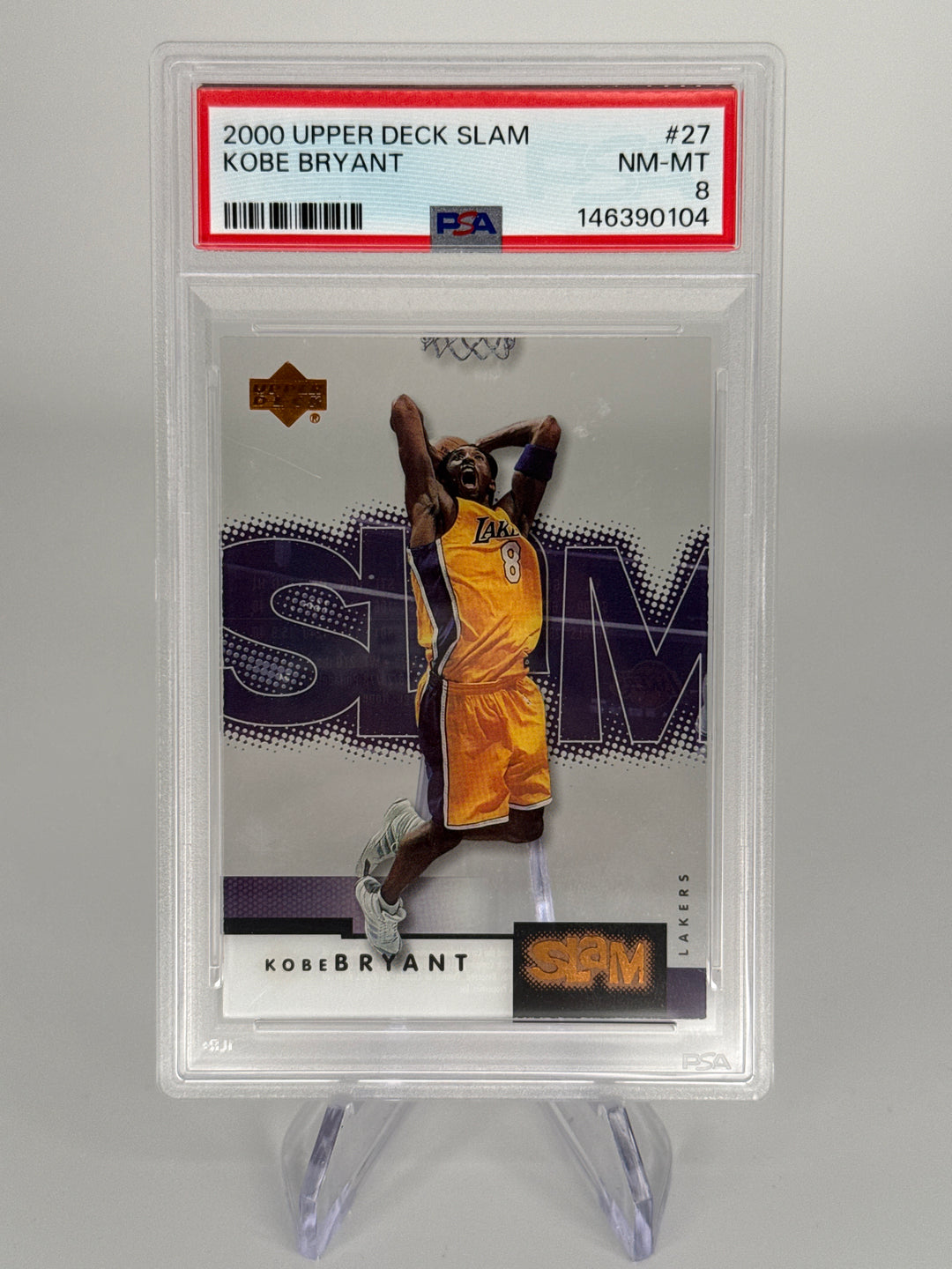 Kobe Bryant 2000 Upper Deck Slam, PSA 8
