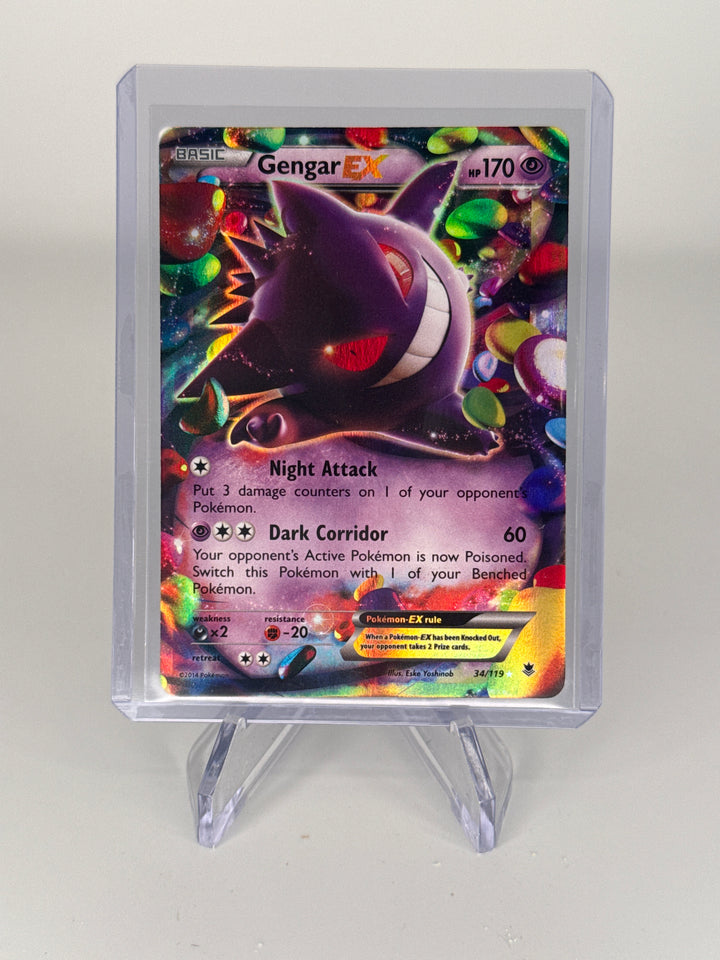Pokemon TCG 2014 Gengar EX Phantom Forces Ultra Rare Holo, 34/119