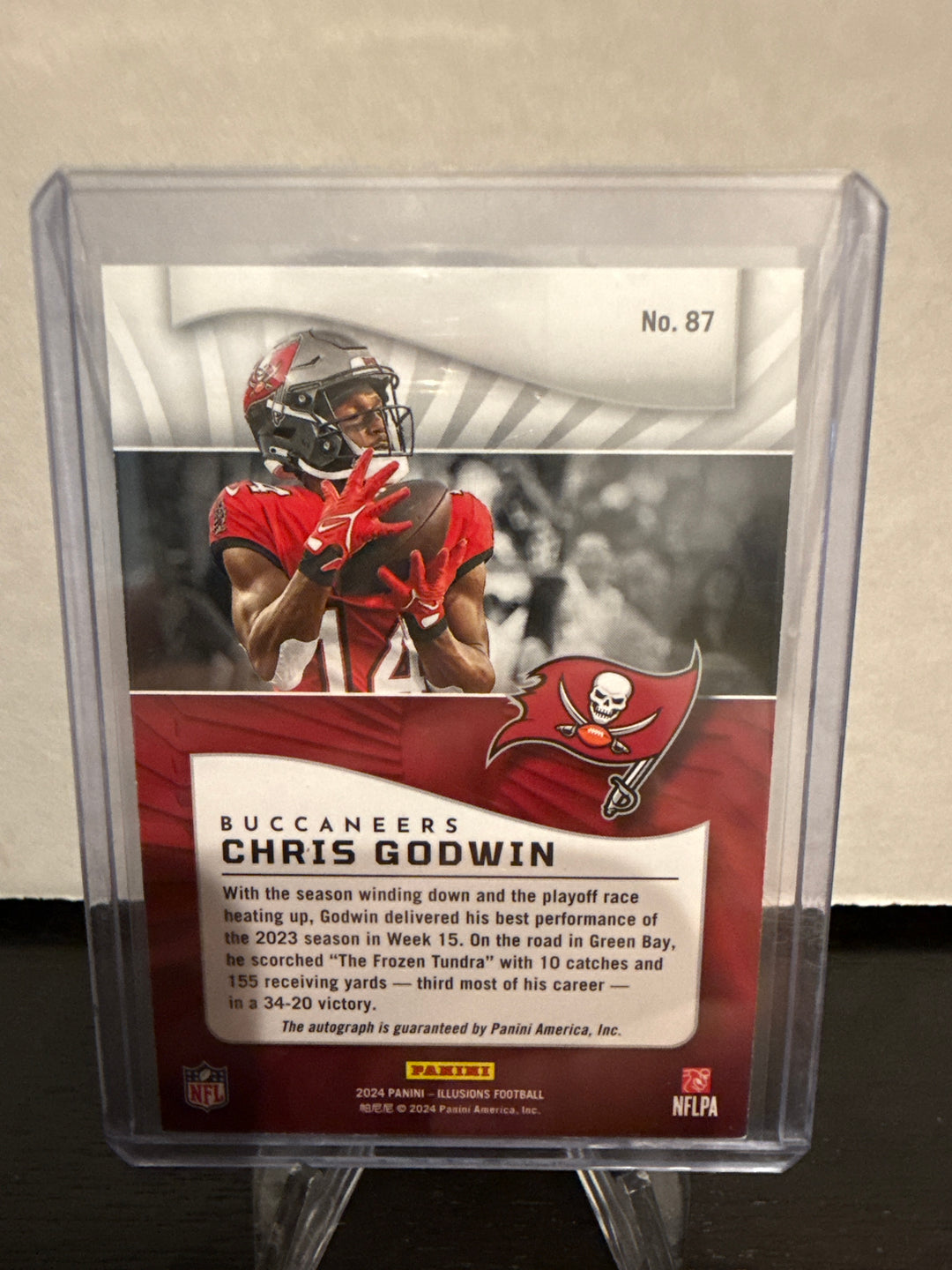 Chris Godwin 2024 Panini Illusions Red Auto, 90/99