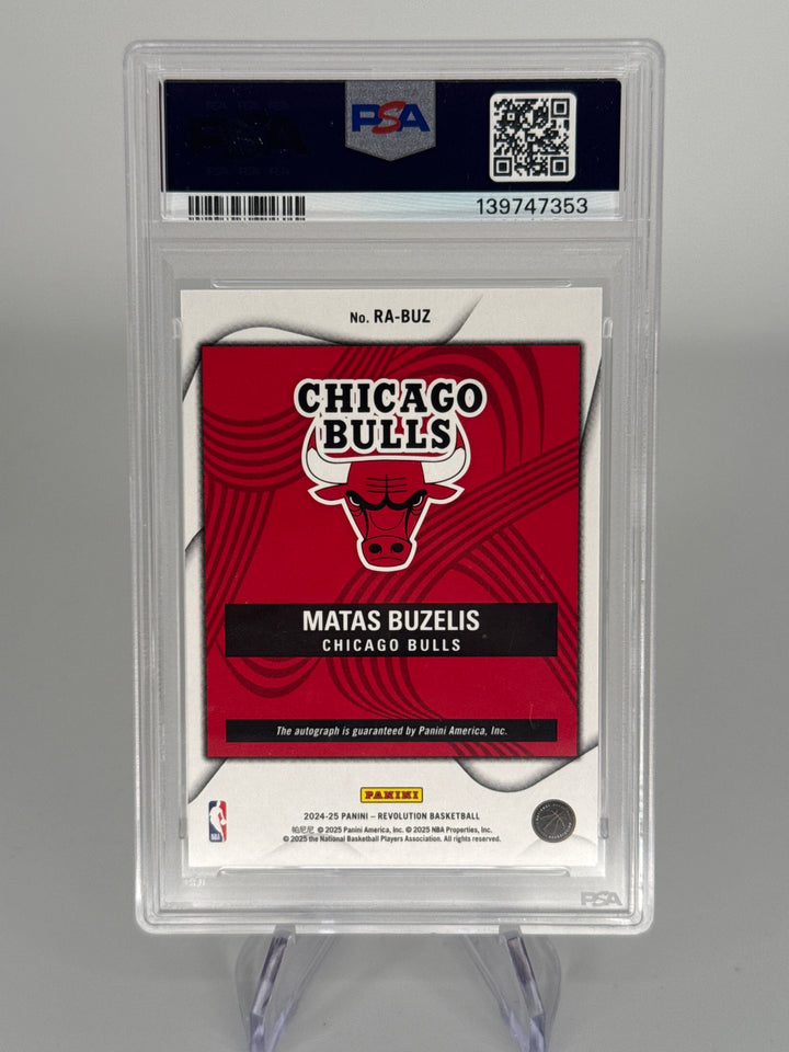Matas Buzelis 2024 Panini Revolution Rookie Auto, PSA 9 Mint