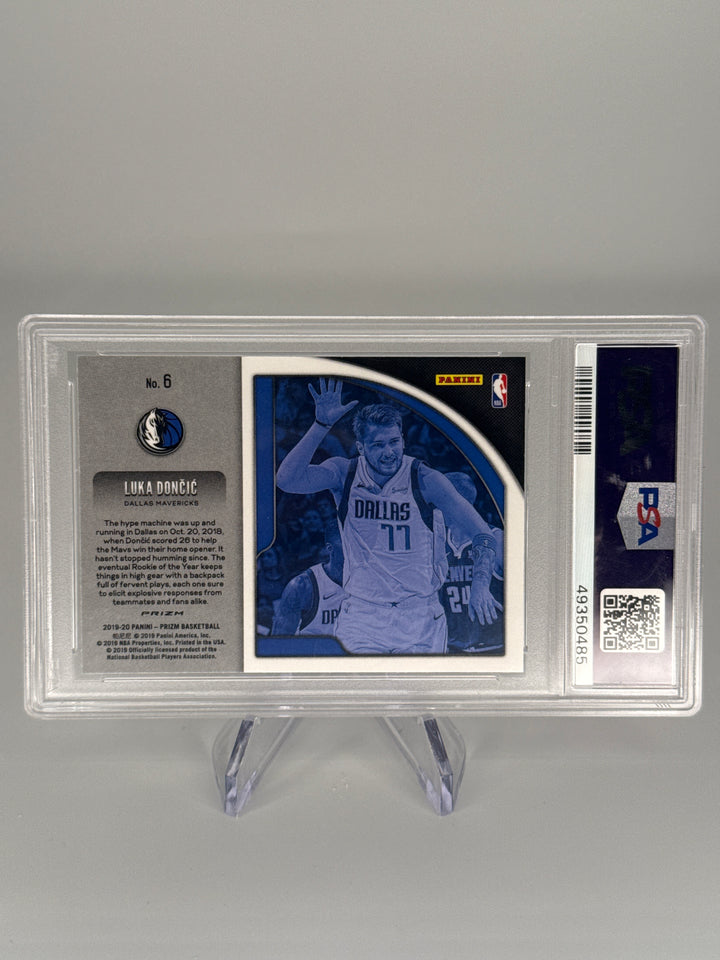 Luka Doncic 2019 Panini Prizm Get Hyped Silver Prizm, PSA 10 Gem Mint