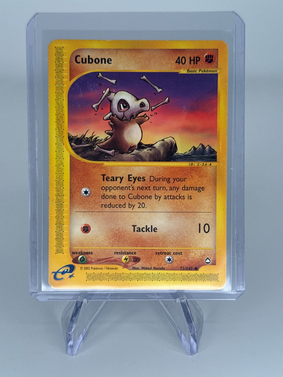 Pokemon TCG 2002 Cubone Aquapolis E-Reader, 72/147