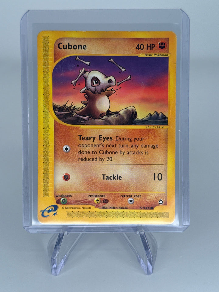Pokemon TCG 2002 Cubone Aquapolis E-Reader, 72/147