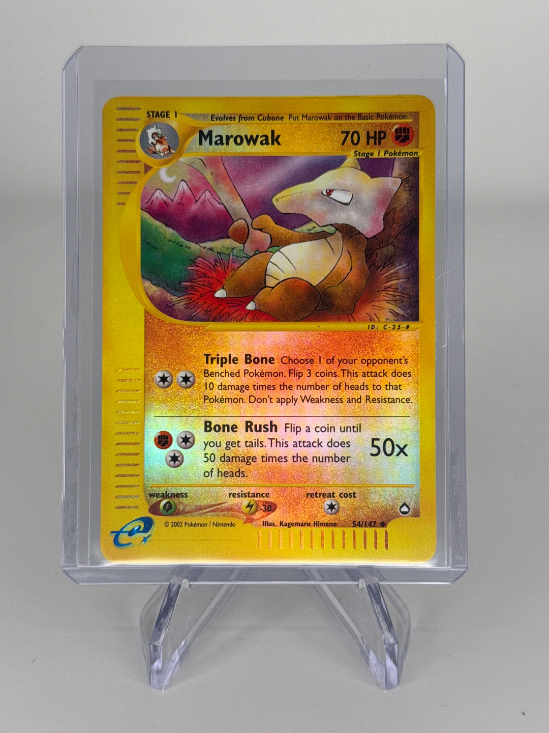 Pokemon TCG 2002 Marowak Aquapolis E-Reader, 54/147