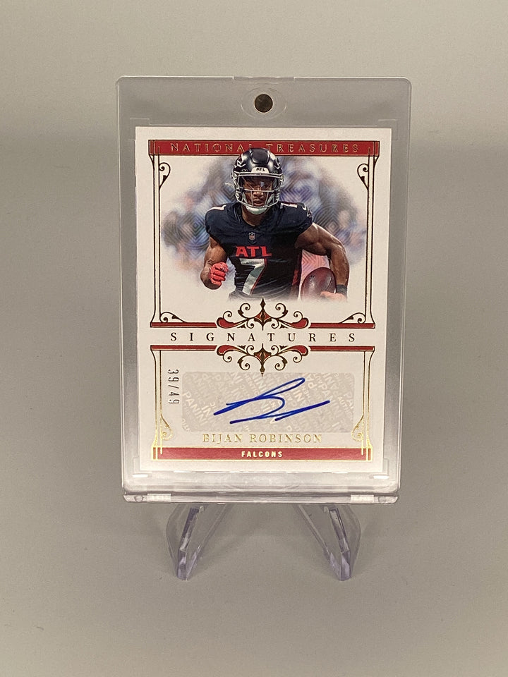 Bijan Robinson 2025 Panini National Treasures Signatures, 39/49