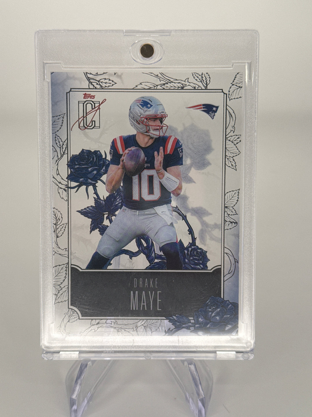 Drake Maye 2025 Topps Signature Class Roses SSP Case Hit