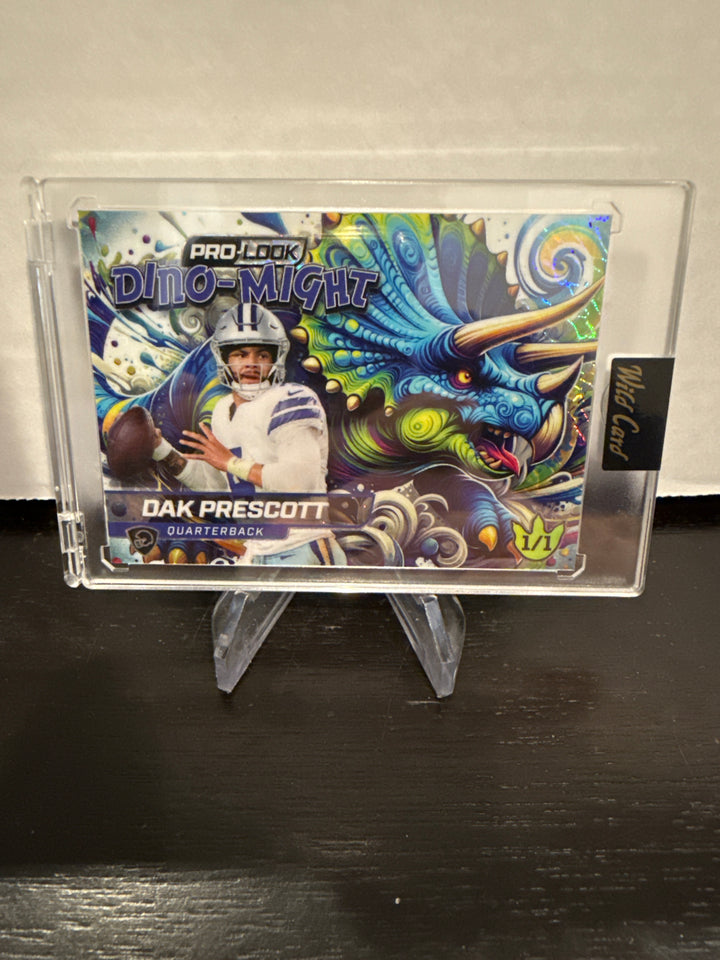 Dak Prescott 2025 Wild Card Chrome Dino-Might 1/1