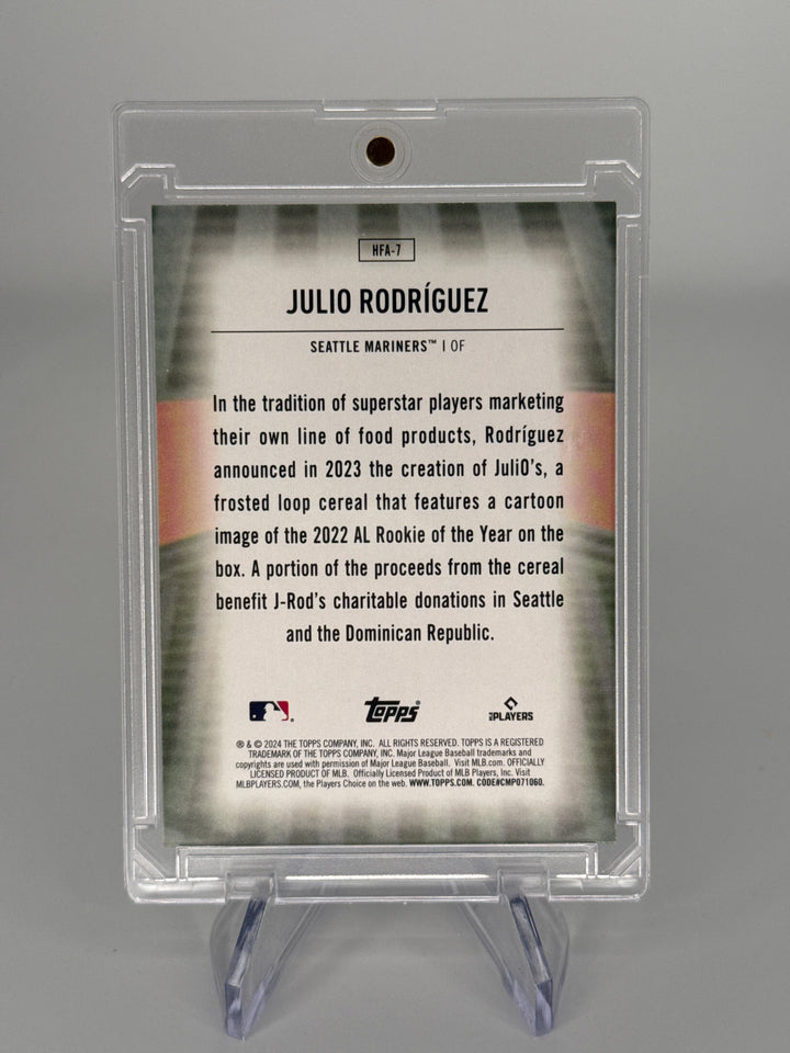 Julio Rodriguez 2024 Topps Series 1 Home Field Advantage SP