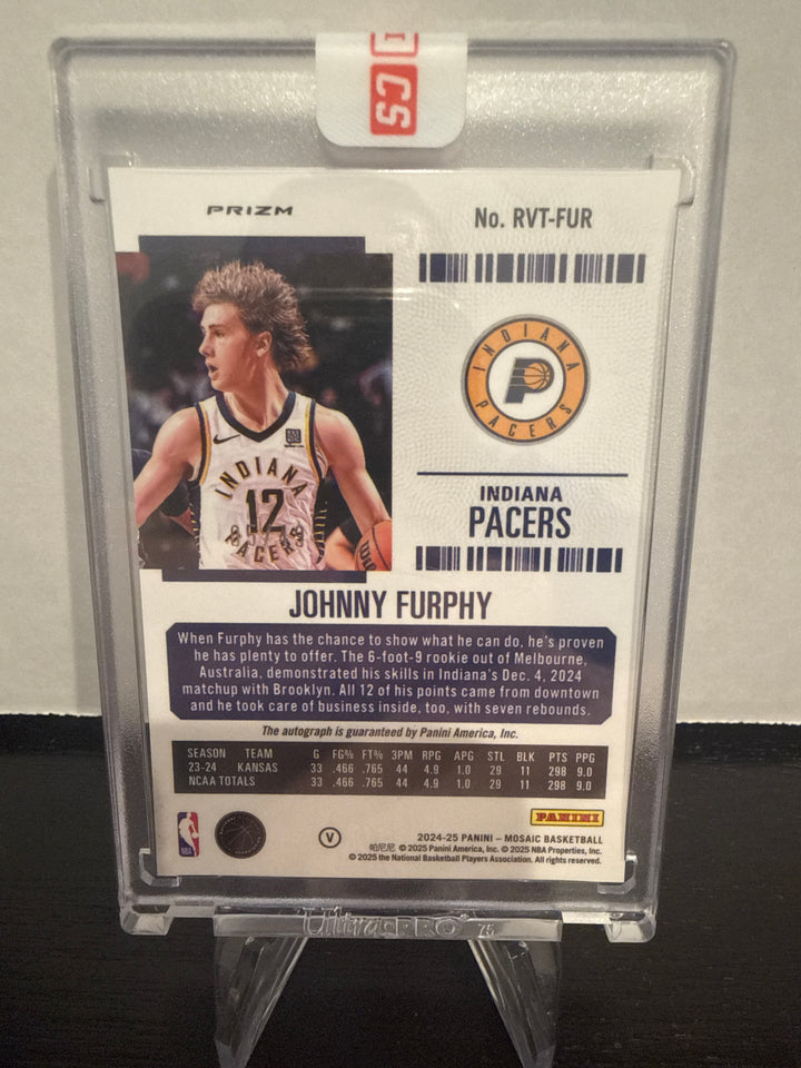 Johnny Furphy 2024-2025 Panini Contenders Optic Rookie Auto Variation, 05/49