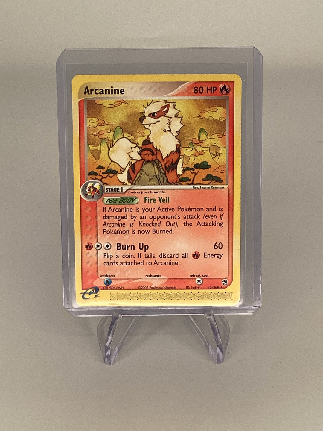 Pokemon TCG 2003 Arcanine Sandstorm, 15/100