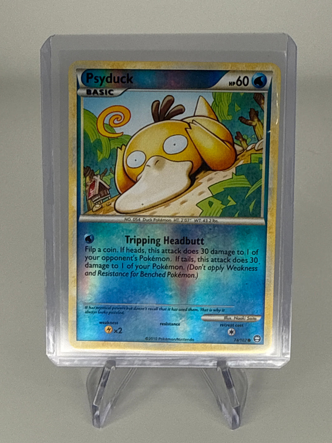 Pokemon TCG 2010 Psyduck Soul Silver Triumphant Reverse Holo, 74/102