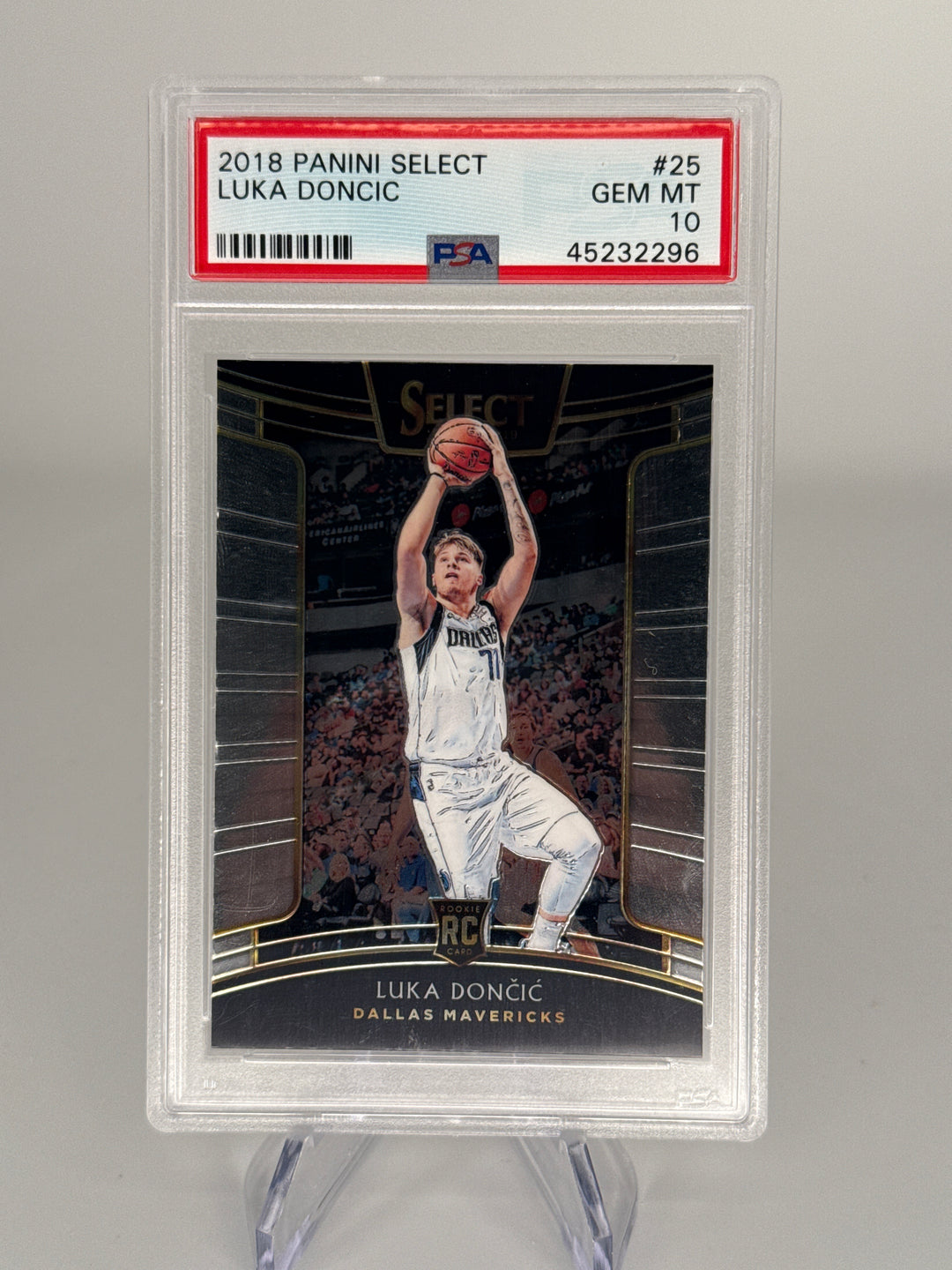 Luka Doncic 2018 Panini Select Rookie, PSA 10 Gem Mint
