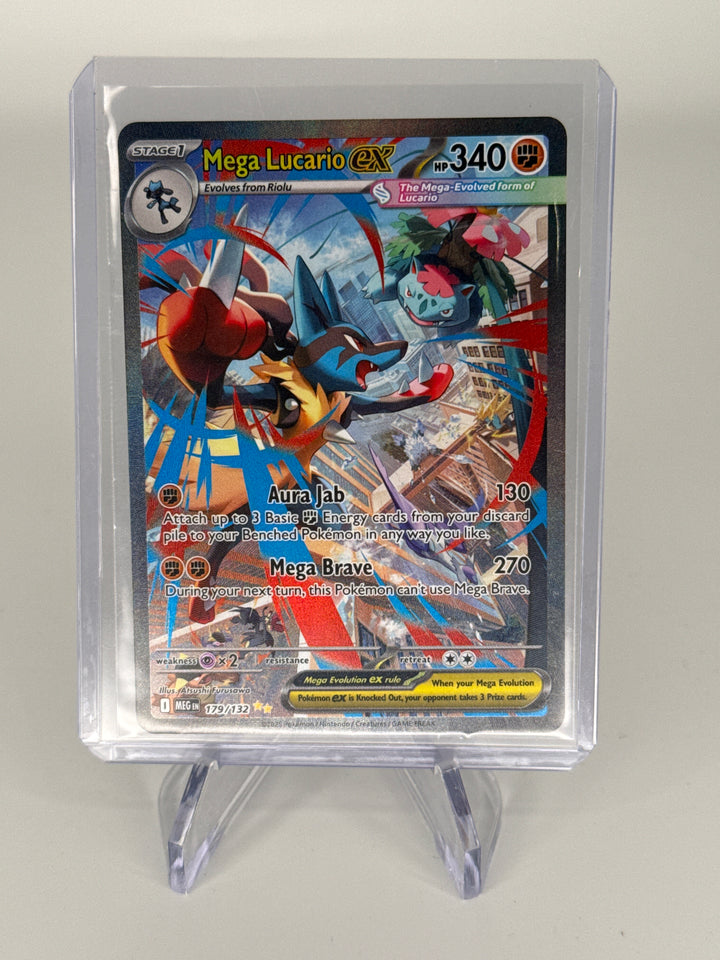 Pokemon TCG 2025 Mega Lucario EX Mega Evolutions Full Art Special Illustration Rare, 179/132