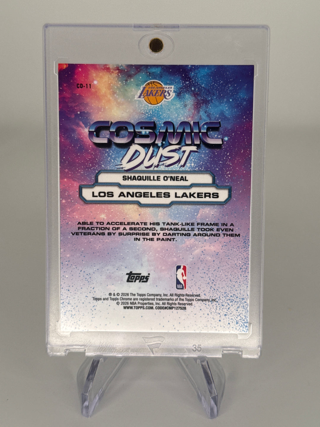 Shaquille O'Neal 2026 Topps Chrome Cosmic Dust SSP Case Hit