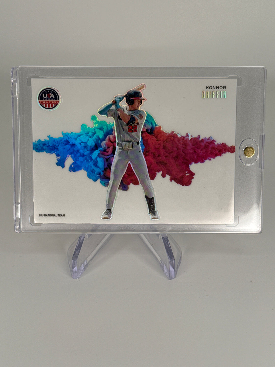 Konnor Griffin 2026 Panini USA Stars & Stripes Color Blast SSP Case Hit