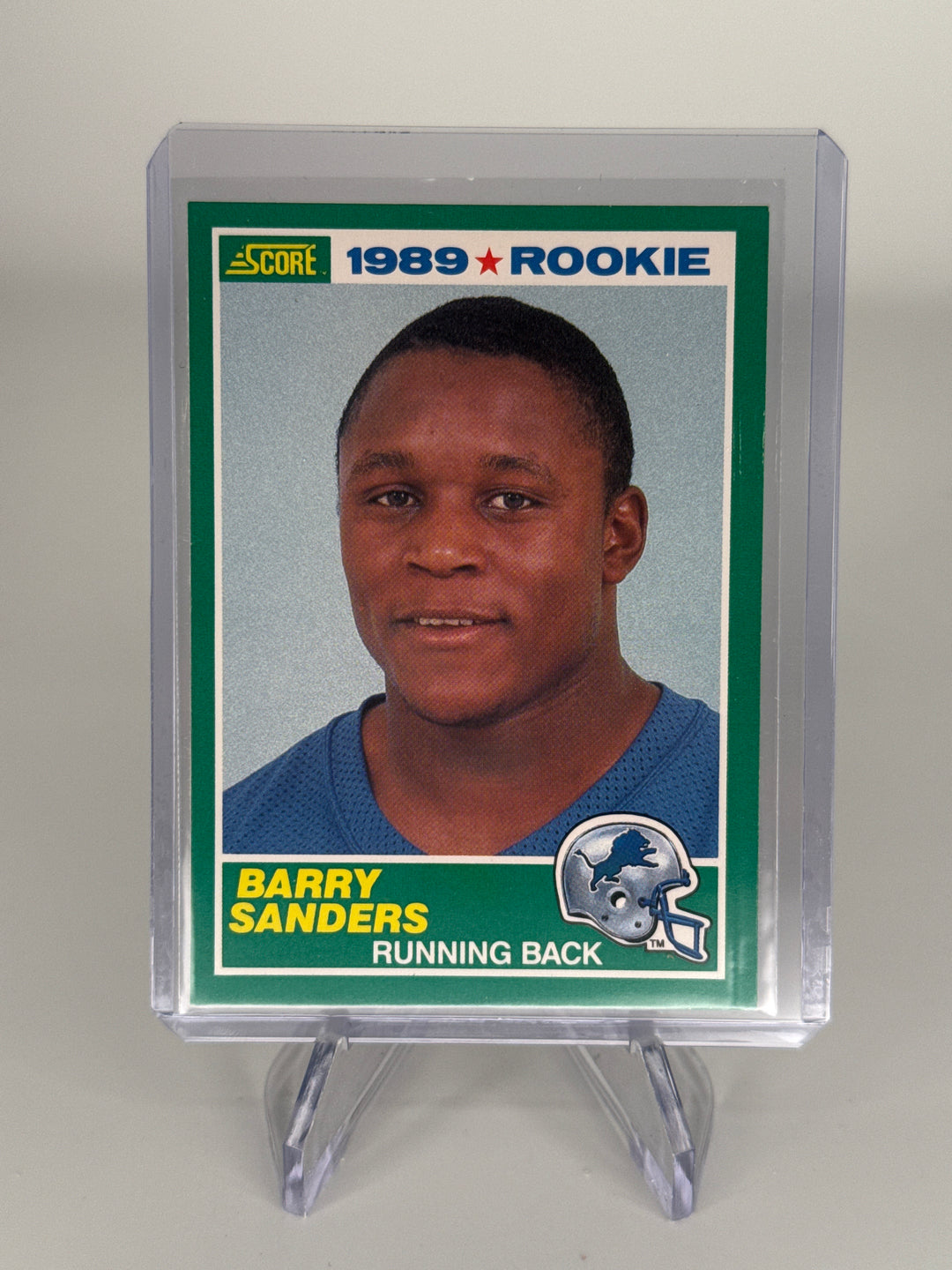 Barry Sanders 1989 Score Rookie