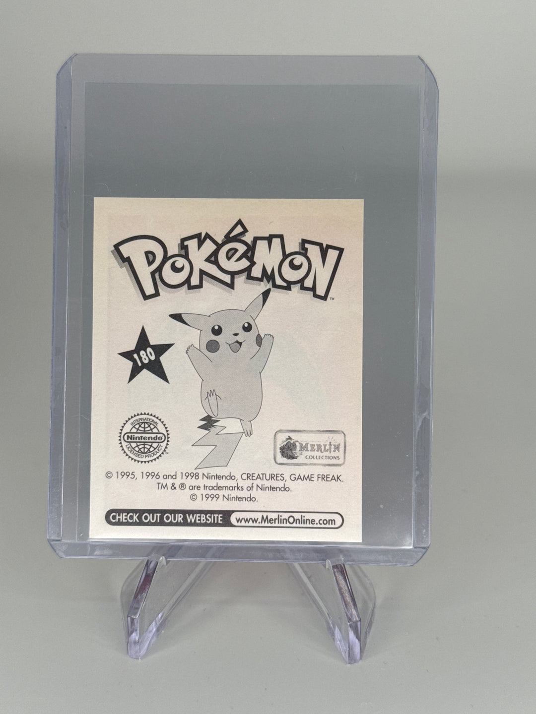 Pokemon TCG 1999 Charizard 180 Merlin Sticker