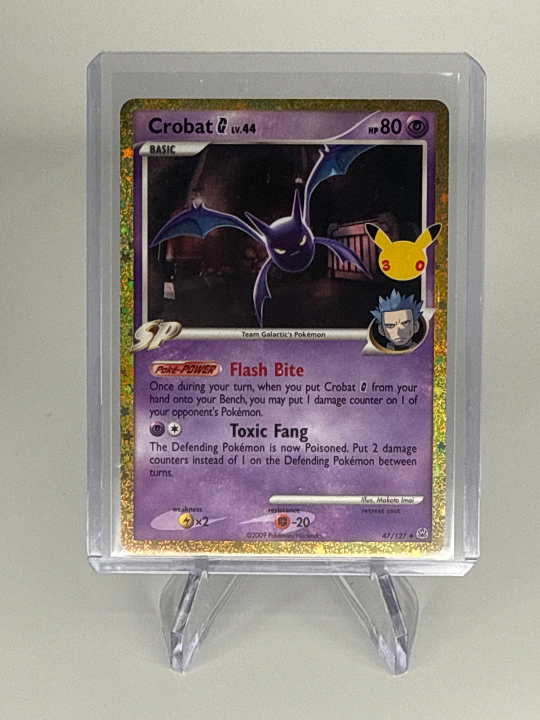 Pokemon TCG 2026 Crobat 30th Anniversary Holo, 47/127