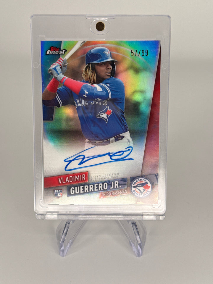 Vladimir Guerrero Jr. 2019 Topps Finest Refractor Rookie Auto, 57/99