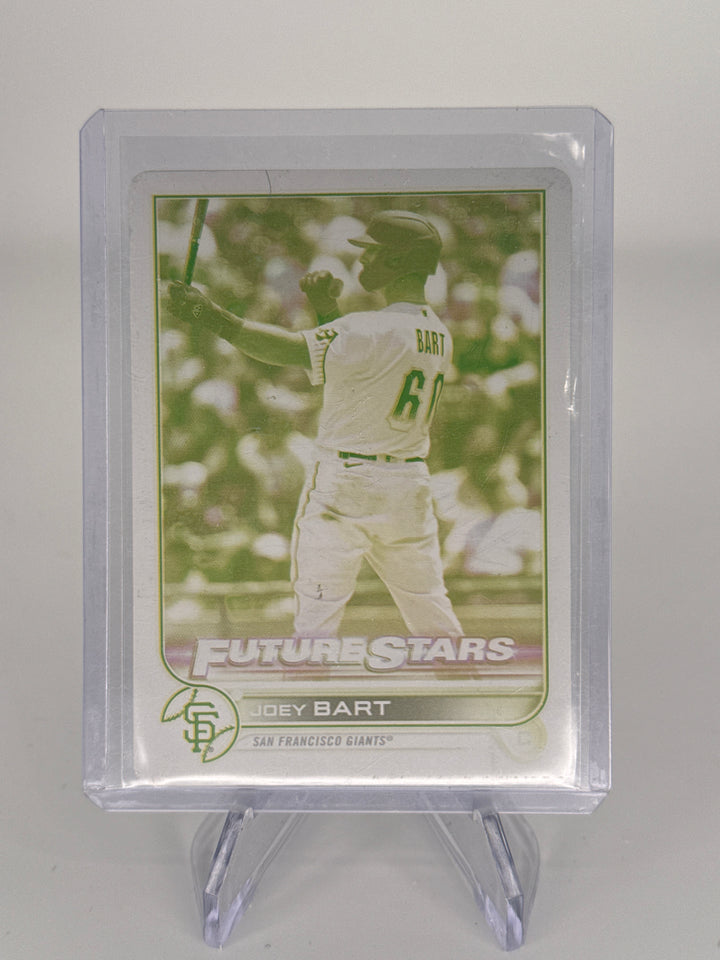 Joey Bart 2022 Topps Series 2 Future Stars Yellow Printing Plate 1/1 Rookie