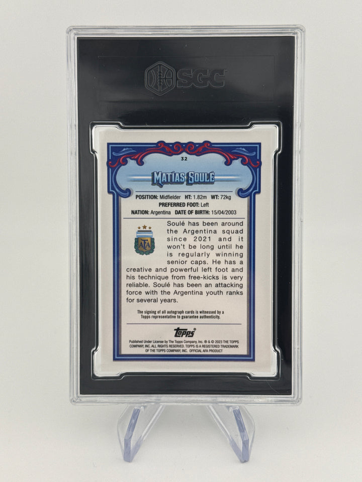 Matias Soule 2023 Bowman Auto, SGC 9.5 Gem Mint, SGC 10 Auto