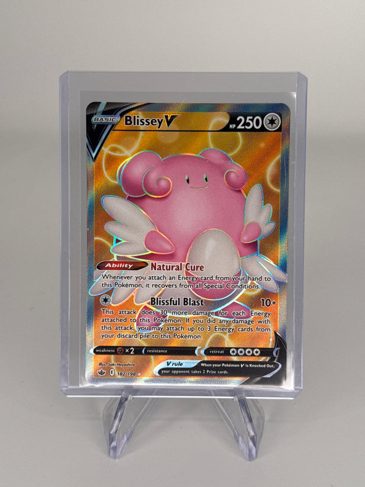 Pokemon TCG 2021 Blissey V Chilling Reign Ultra Rare Holo, 182/198