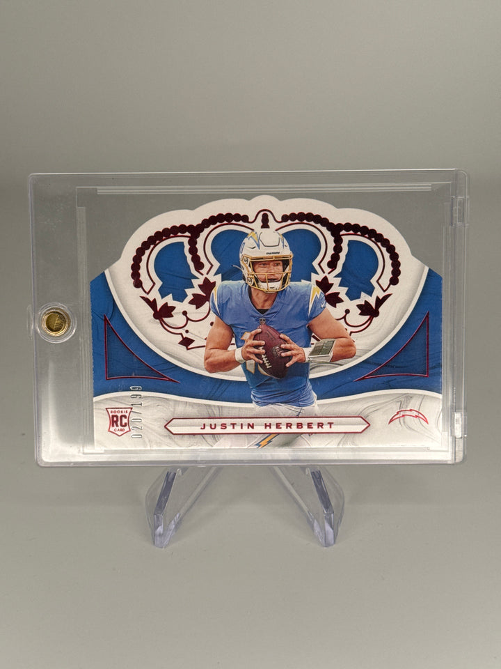Justin Herbert 2020 Panini Chronicles Crown Royale Rookie, 020/199