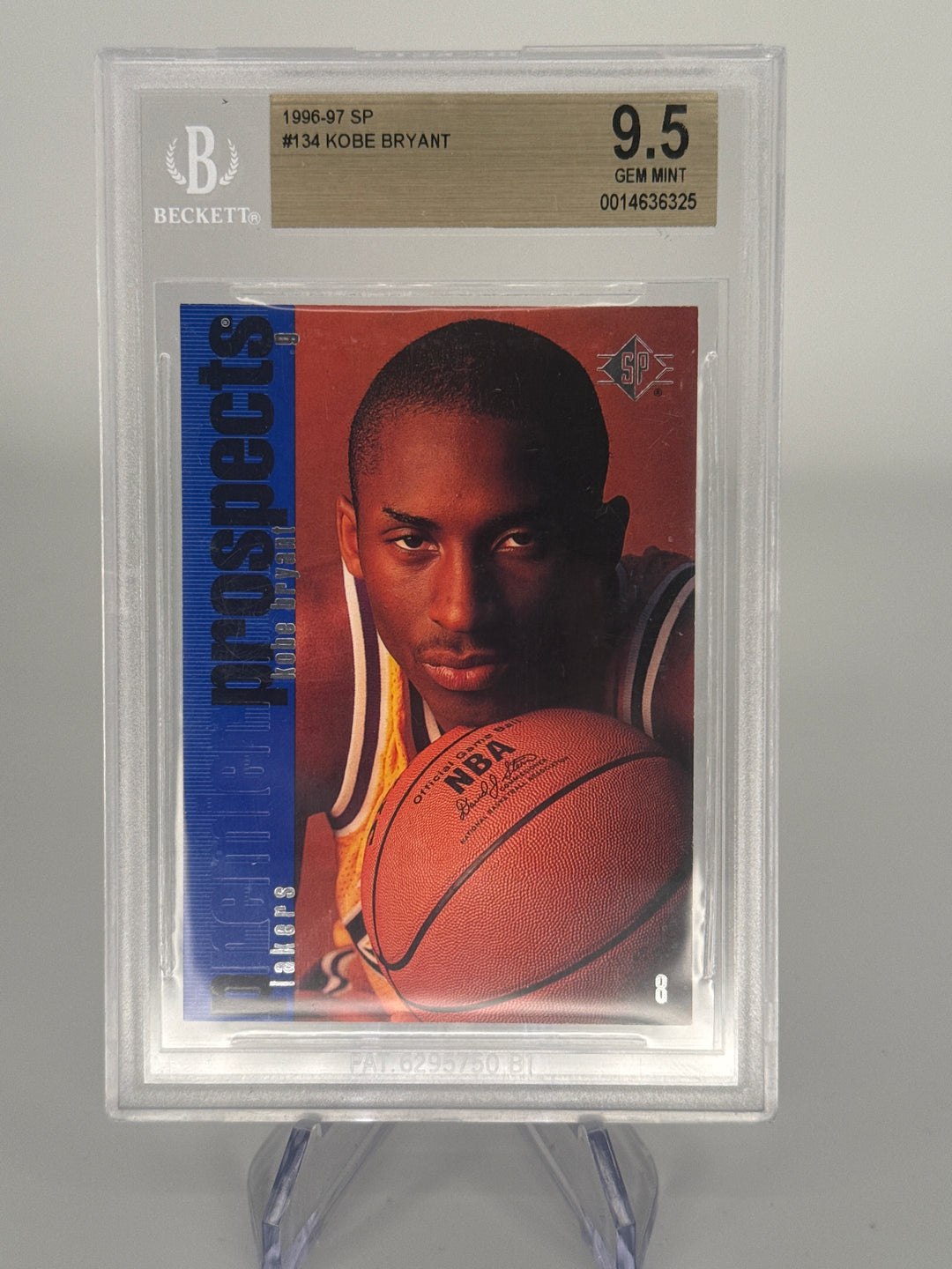 Kobe Bryant 1996 SP Rookie, BGS 9.5 Gem Mint