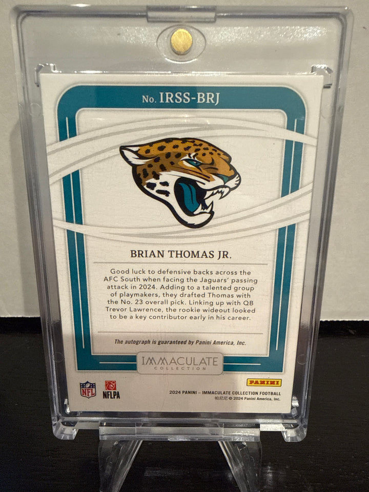 Brian Thomas Jr 2024 Panini Immaculate Acetate Rookie Auto, 13/49