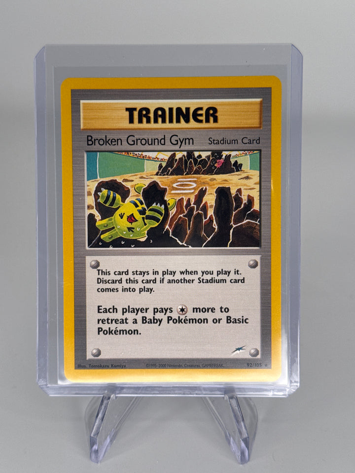 Pokemon TCG 2002 Broken Ground Gym Neo Destiny Trainer, 92/105