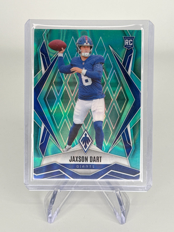 Jaxson Dart 2025 Panini Phoenix Teal Lave Rookie, 122/175