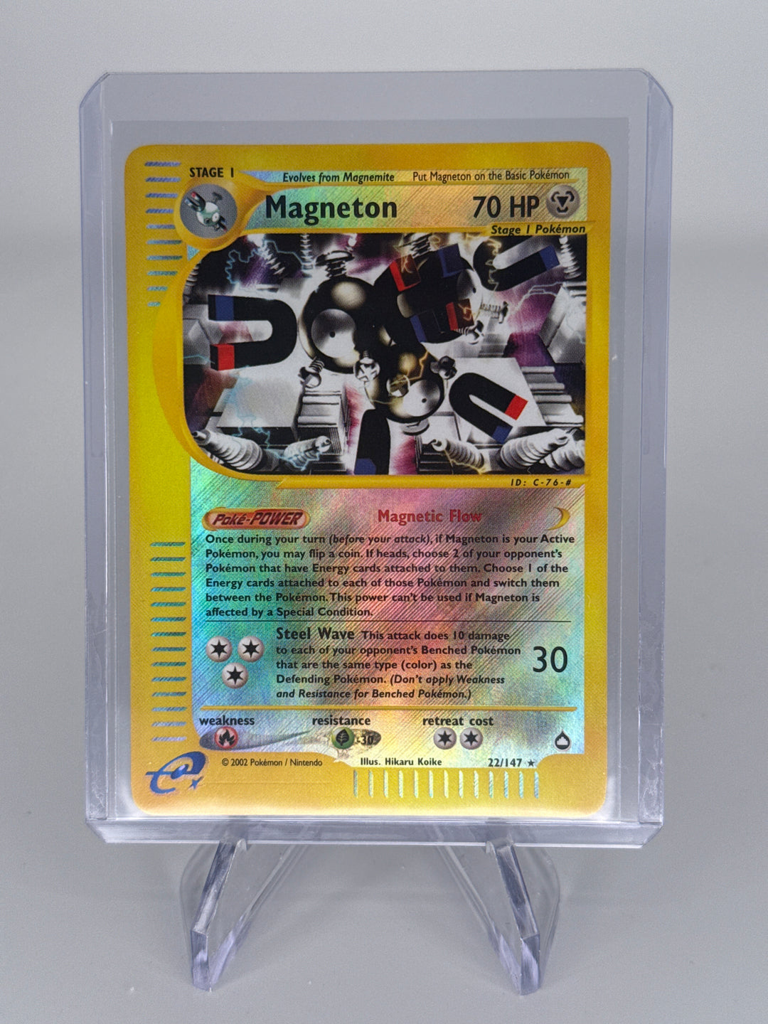 Pokemon TCG 2002 Magneton Aquapolis Reverse Holo, 22/147