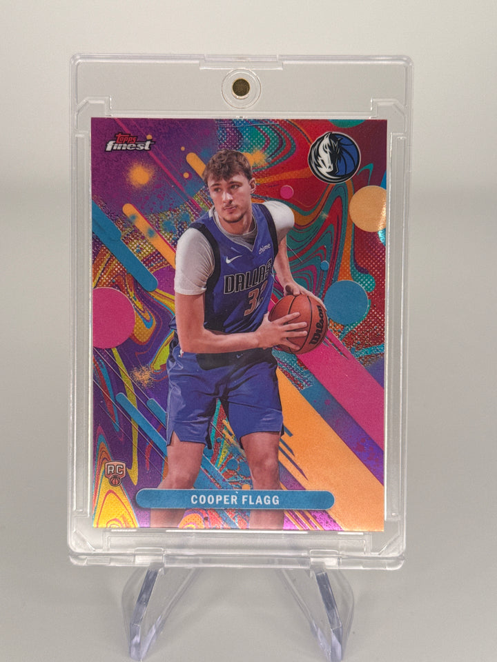 Cooper Flagg 2026 Topps Finest Oil Spill SP Refractor Rookie