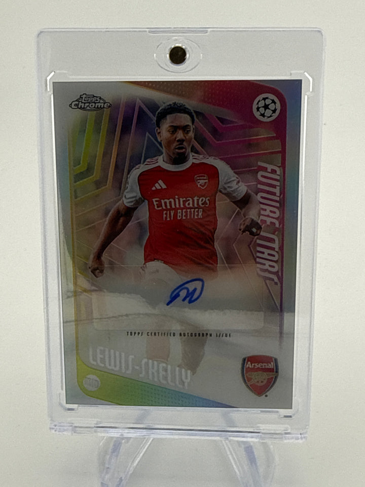 Myles Lewis-Skelly 2025-2026 Topps Chrome UEFA Club Competitions Auto