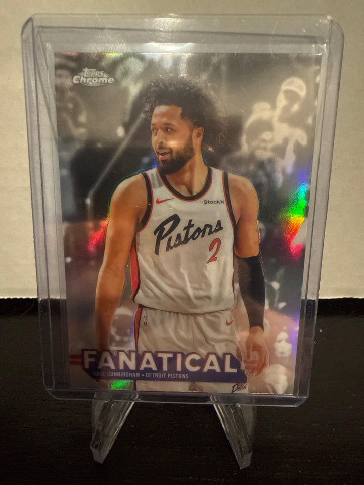 Cade Cunningham 2025 Topps Chrome Fanatical SSP Case Hit