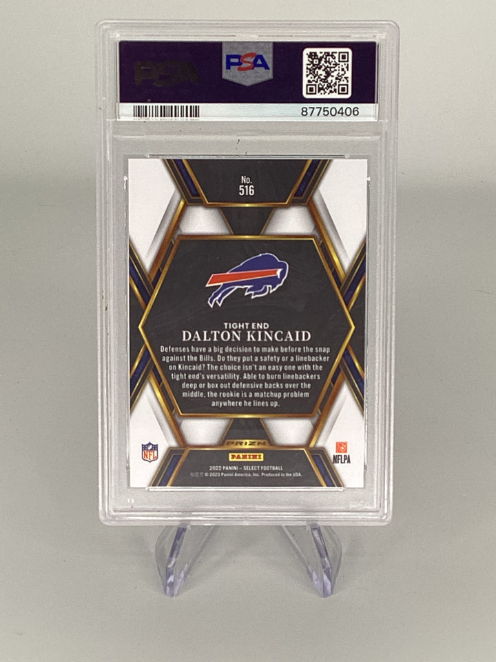 Dalton Kincaid 2022 Panini Select XRC Rookie, PSA 10 Gem Mint