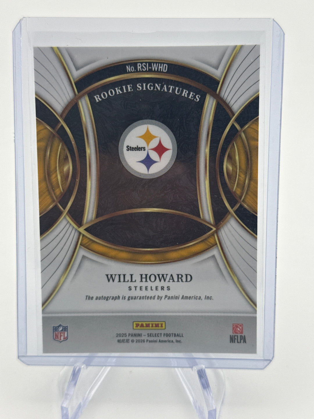 Will Howard 2025 Panini Select Rookie Auto