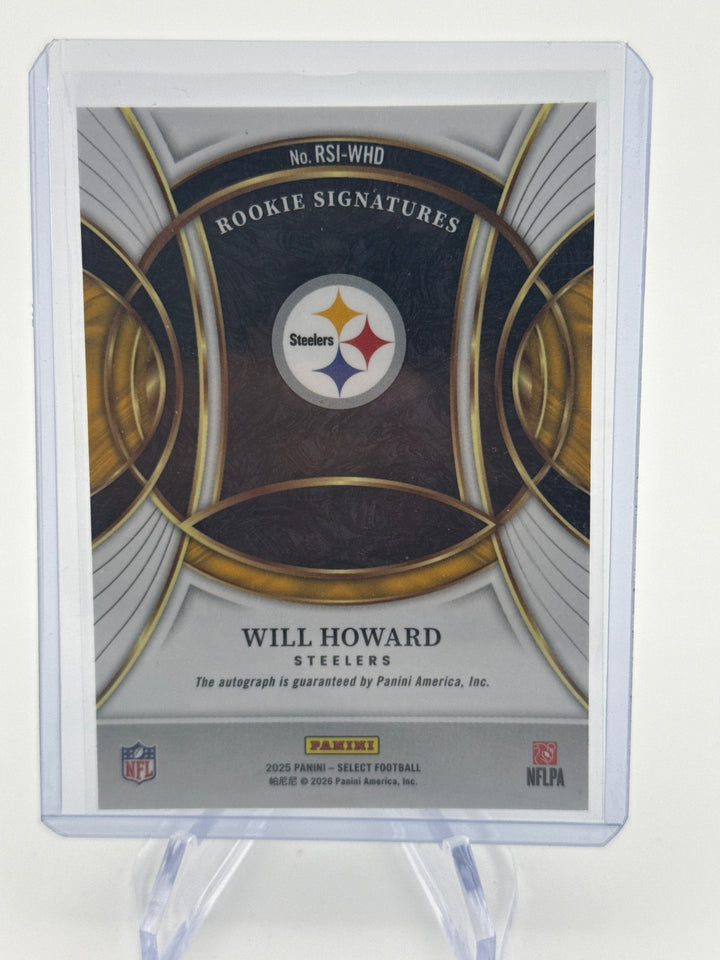 Will Howard 2025 Panini Select Rookie Auto