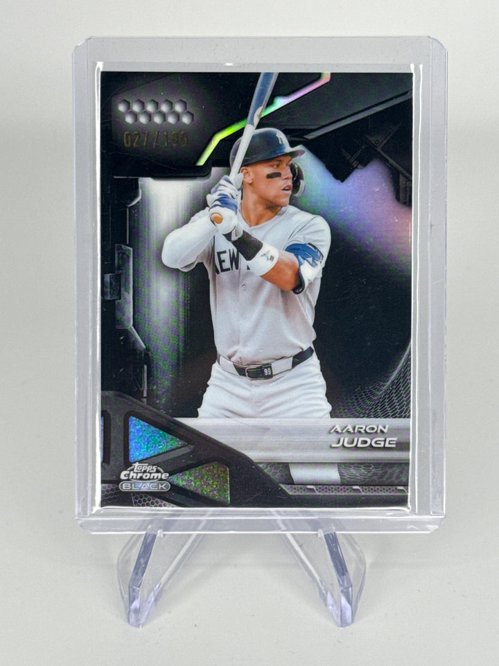 Aaron Judge 2026 Topps Chrome Black Refractor, 027/199